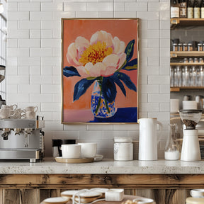 Blooming Peony Poster