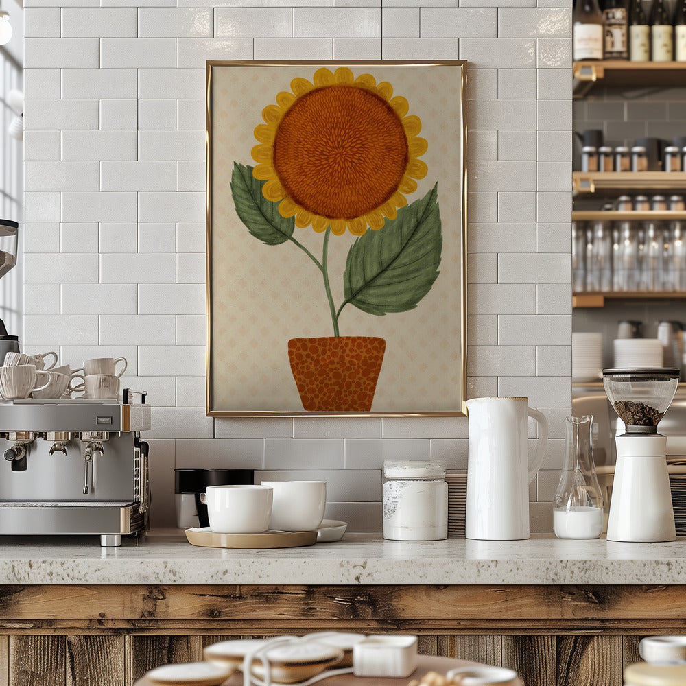 Sunflower Pot Poster