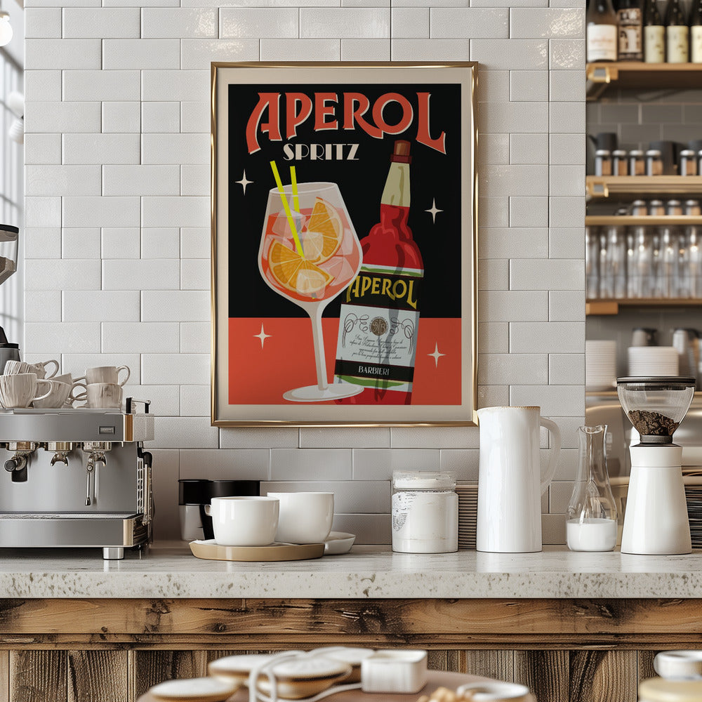 Aperol Spritz_Black Poster