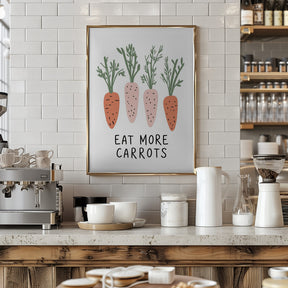 Eat More Carrots Poster