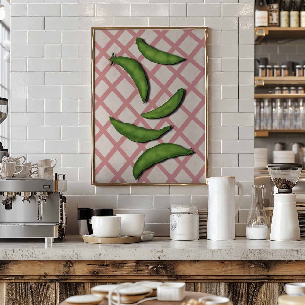 Sugar snap peas Poster