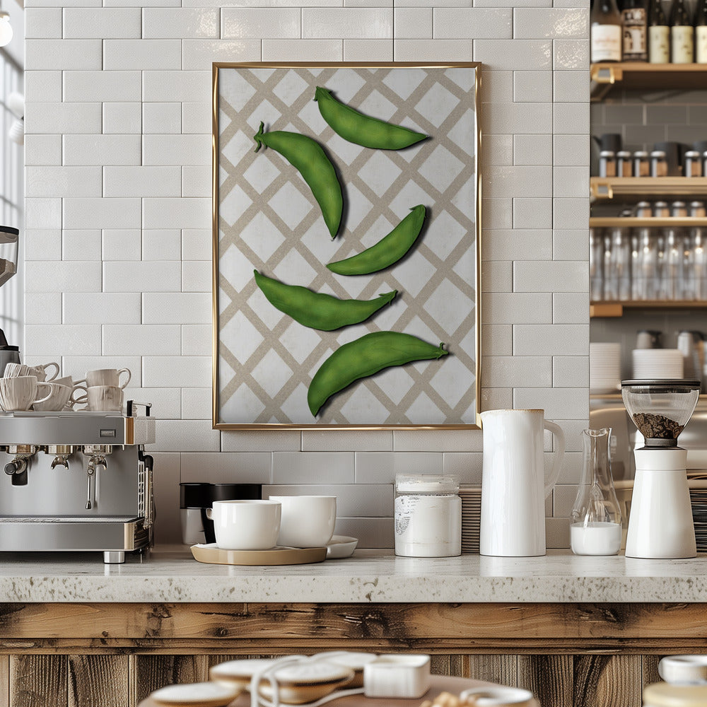 Sugar snap peas Poster