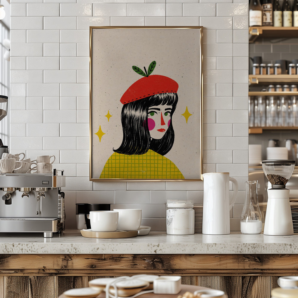 Apple Beret Poster