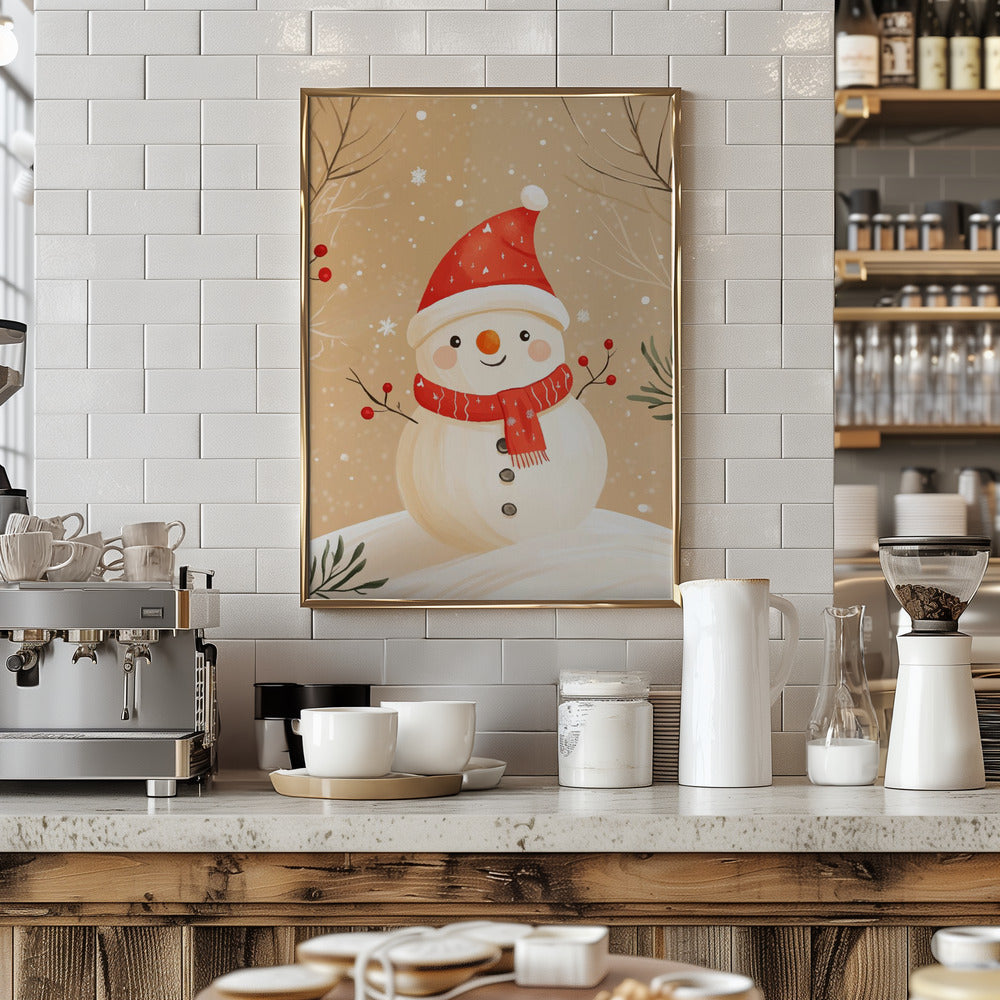 Christmas Snowman Poster