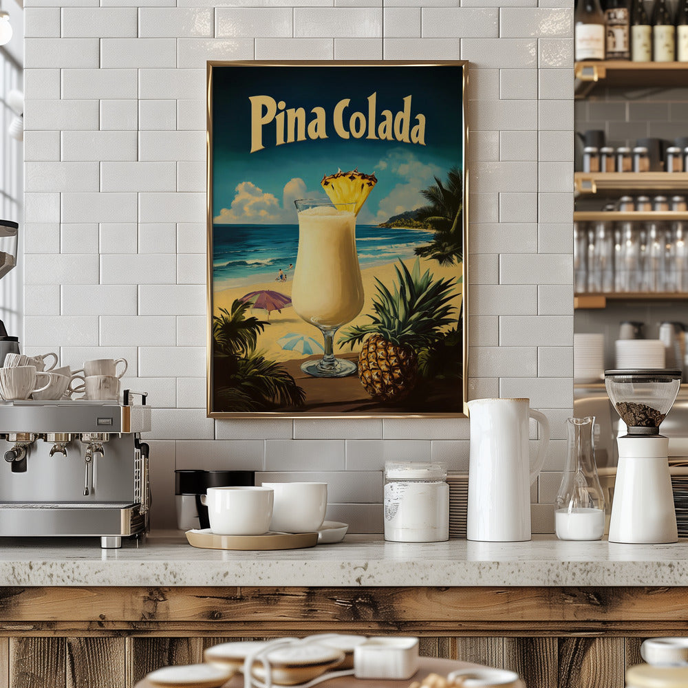 Pina Colada Vintage Poster