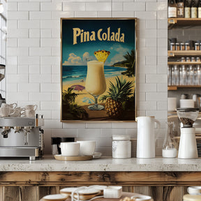 Pina Colada Vintage Poster