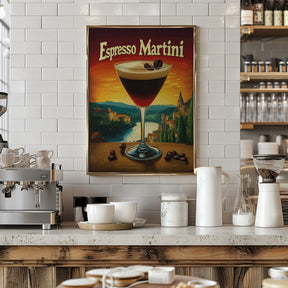 Espresso Martini Vintage Poster