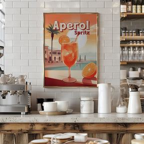 Aperol Spritz Tropical Poster