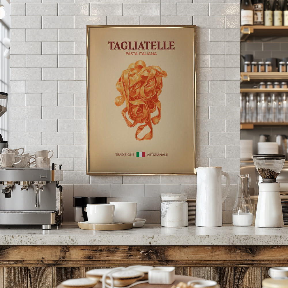 Tagliatelle Pasta Italiana Poster