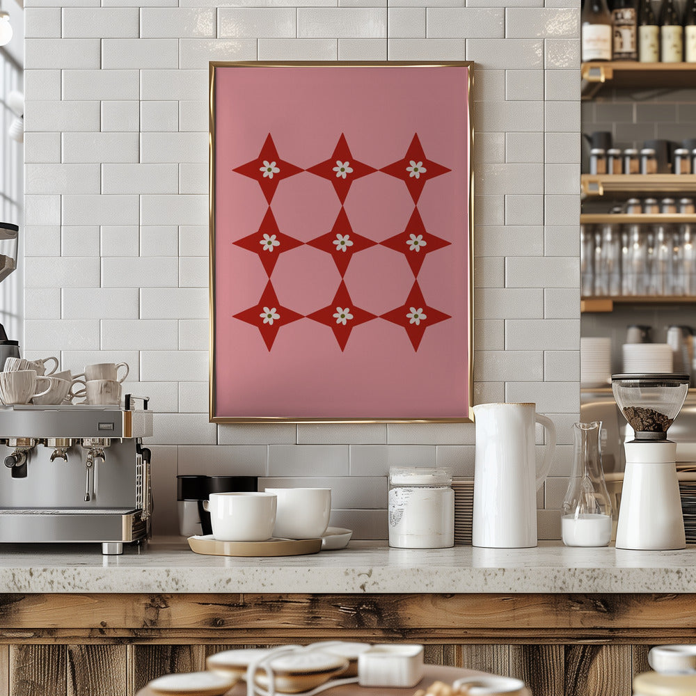 Flower Tile Poster