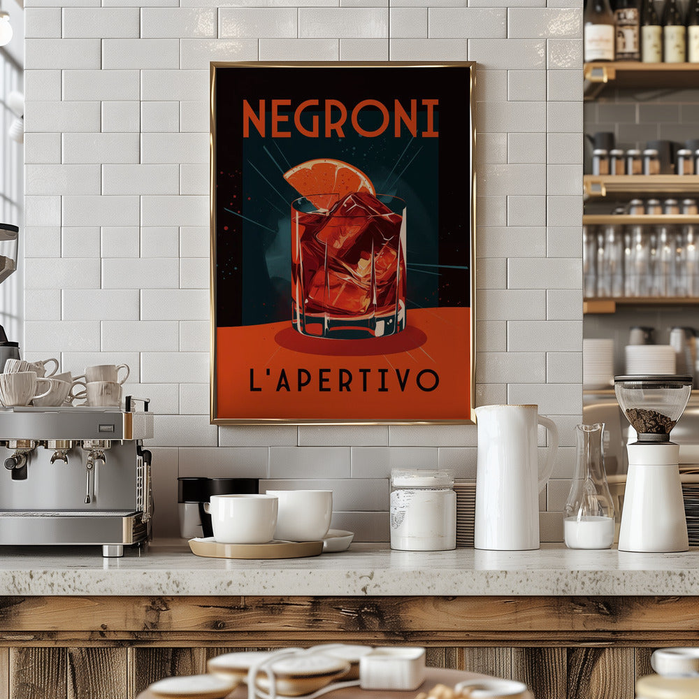 Negroni L&#039; Apertivo Poster