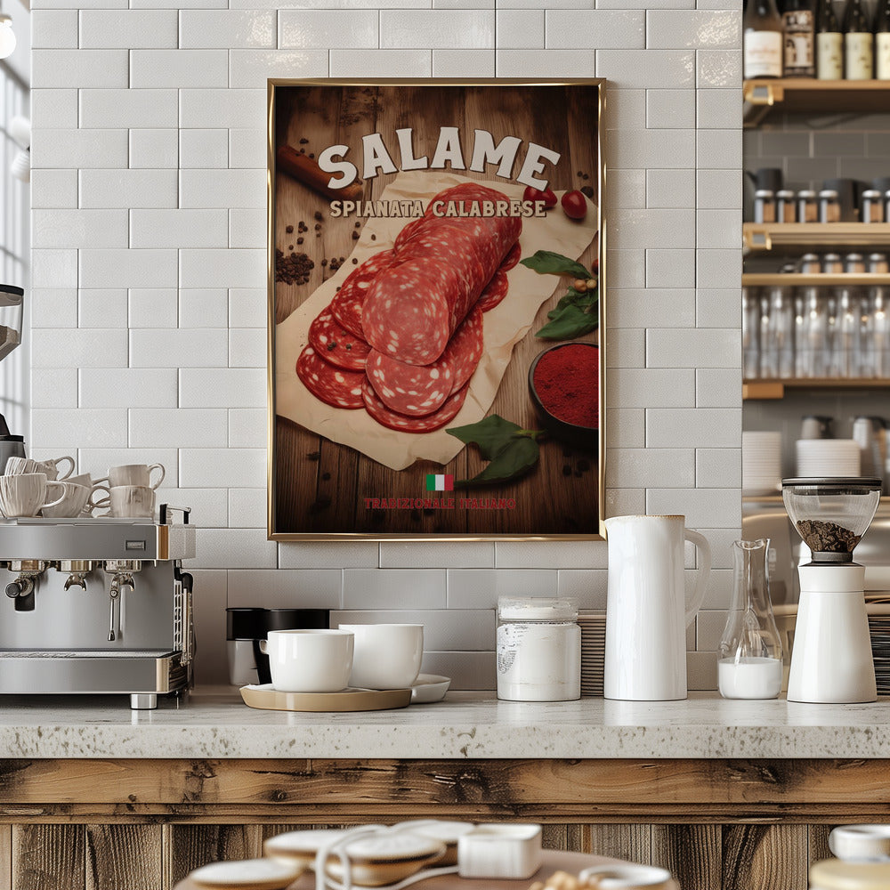 Salame Spianata Calabrese Poster