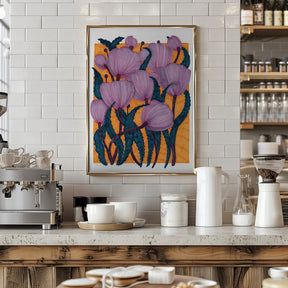 Purple Tulips Poster