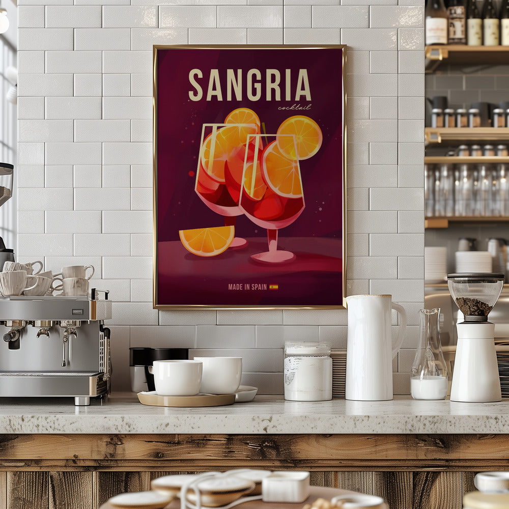 Sangria Cocktail Poster