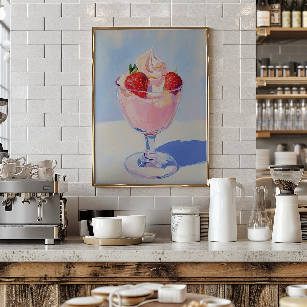 Strawberry Milk Shake Poster