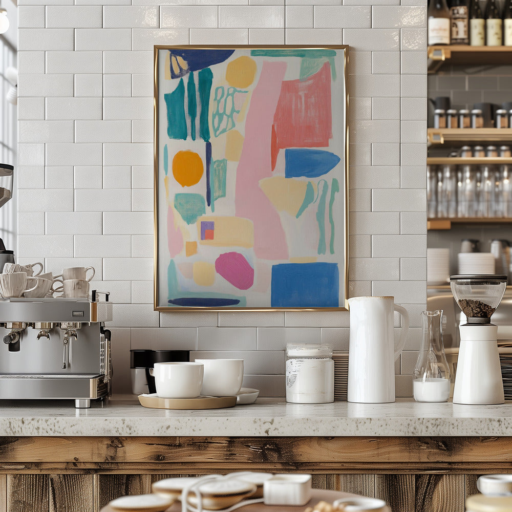 Abstract Colorful Geometry Poster