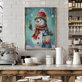 Cute Snowman No 2 Poster