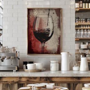 Red Red Wine No 5 Poster