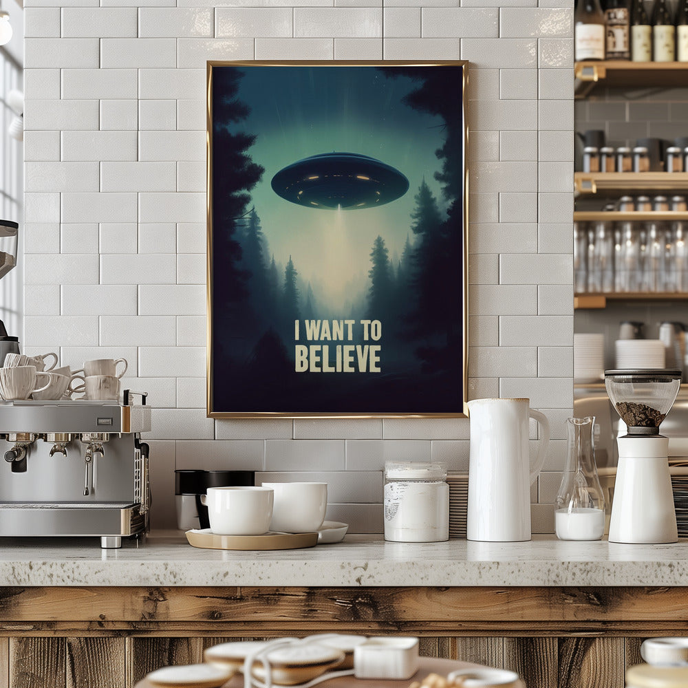 I Want To Believe - UFO Poster