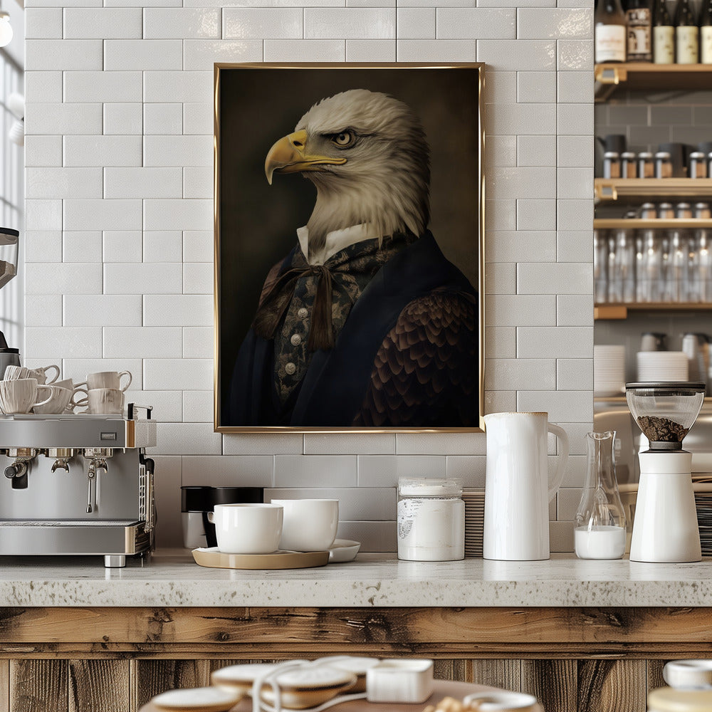 Bald Eagle Portrait Poster