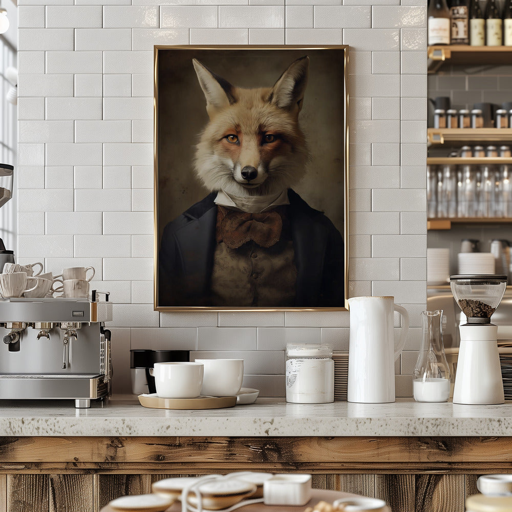 Fox Portrait Poster