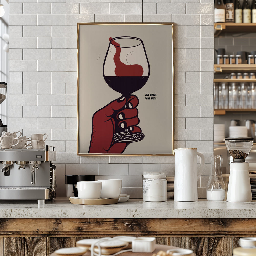 21st Annual Wine Taste Poster