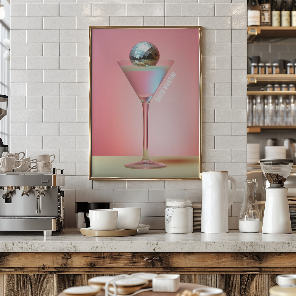 Disco Martini Poster