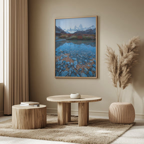 Blue Fitz Roy Poster