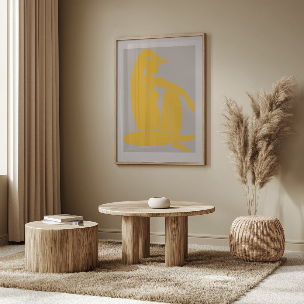 Yellow Figure Poster