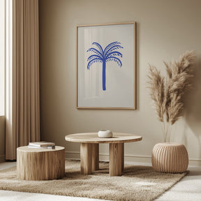 Blue Palm Poster