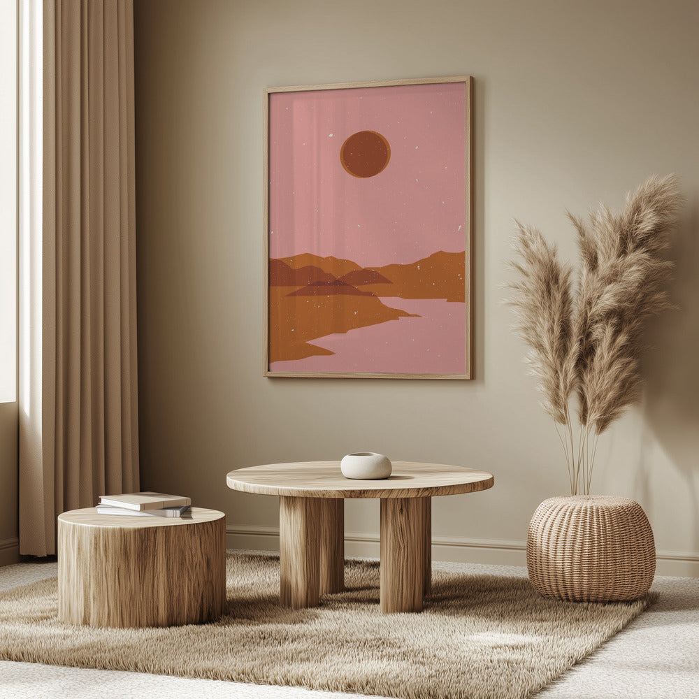 Moon  landscape Poster