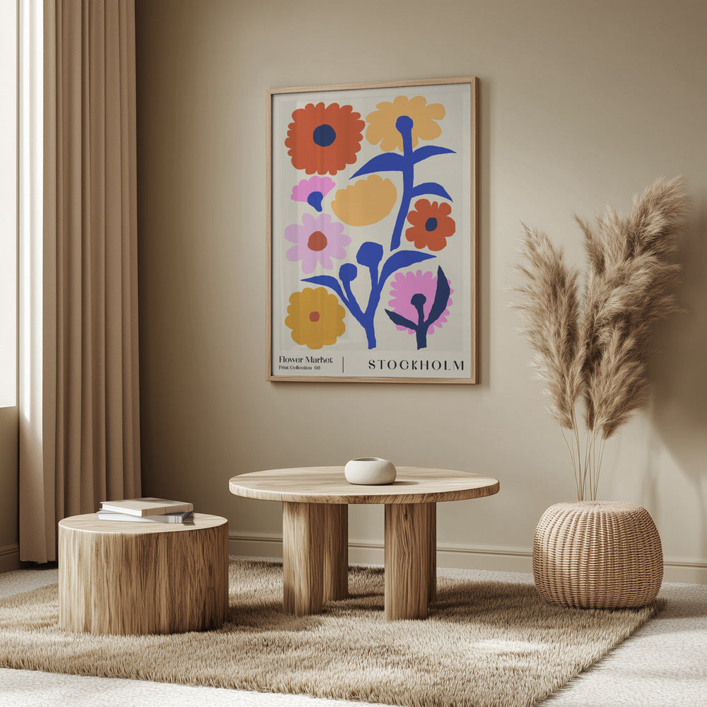 Flower Market. Stockholm Poster