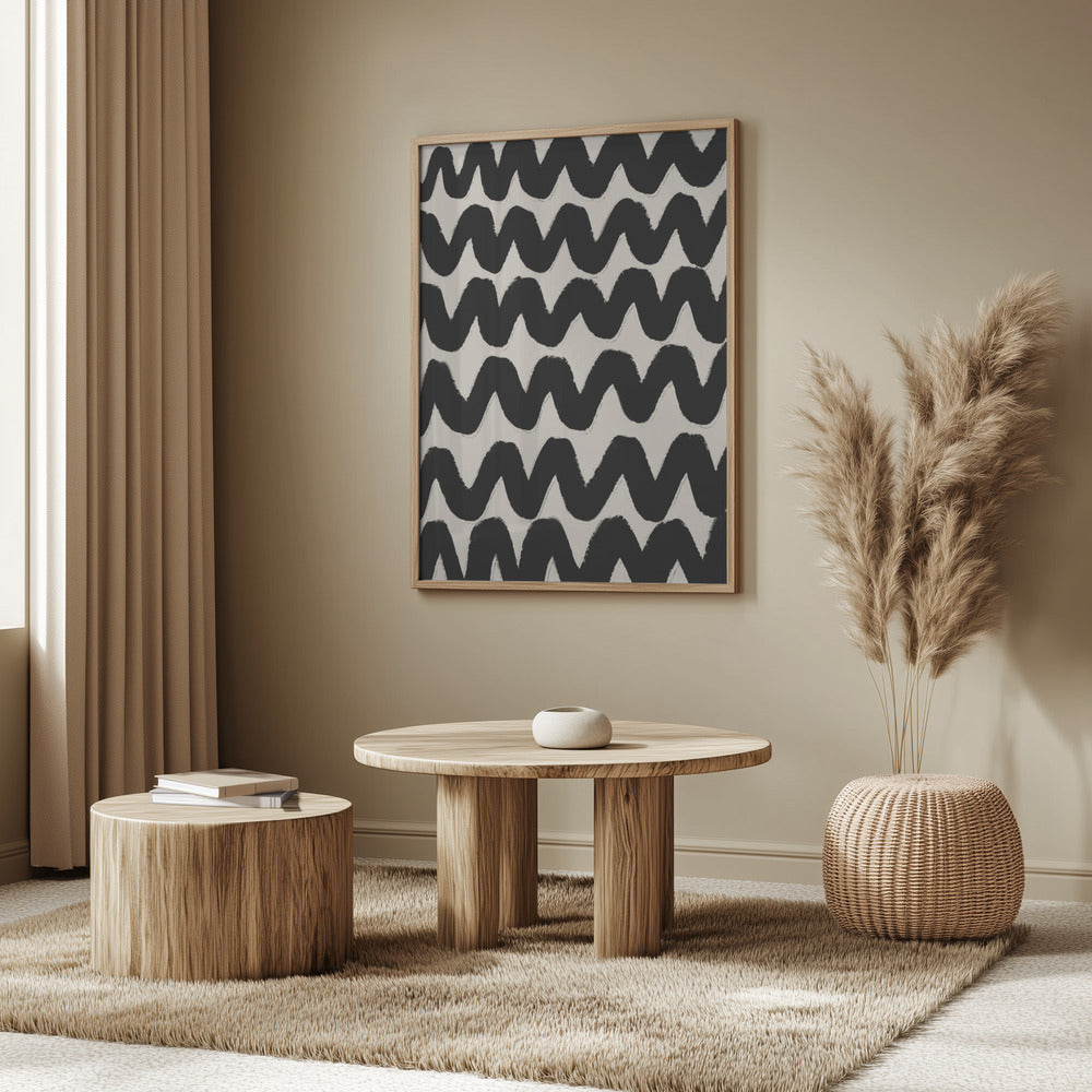 Thick Waves Pattern Poster