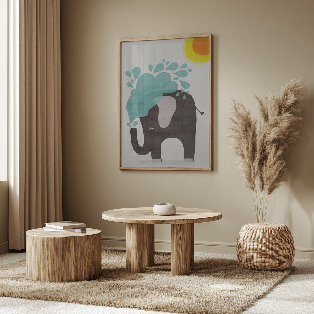 Funny elephant Poster