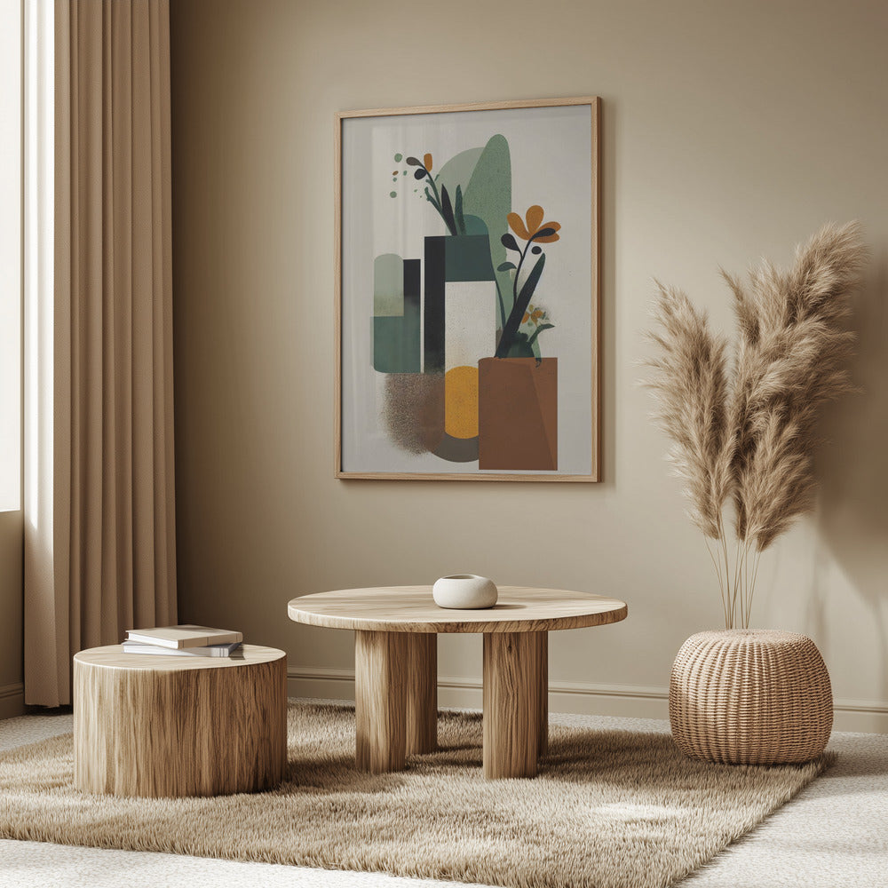 Geometric Vases Poster