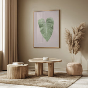 Tropical Leaf Blush Poster