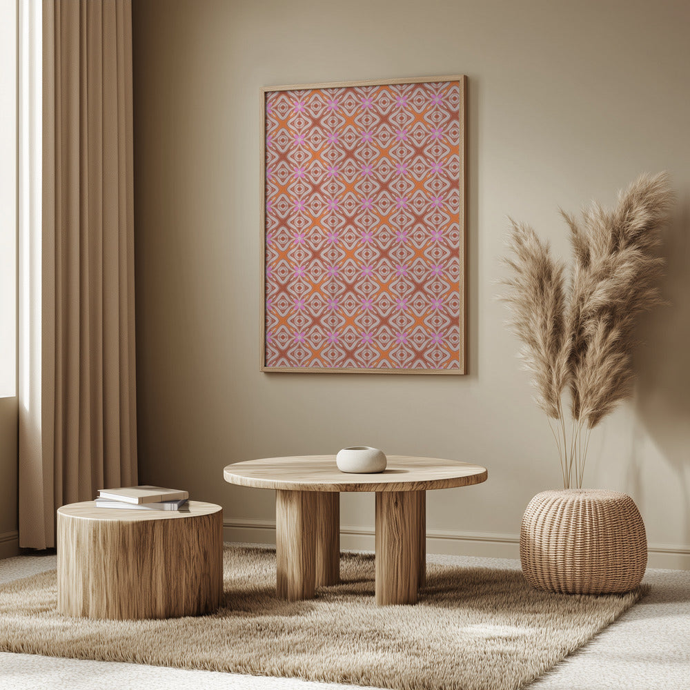 1970 Tile Pattern Poster