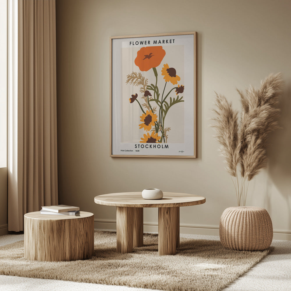 Flower Market. Stockholm Poster