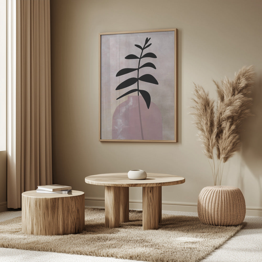 Eui vase with leaves Poster