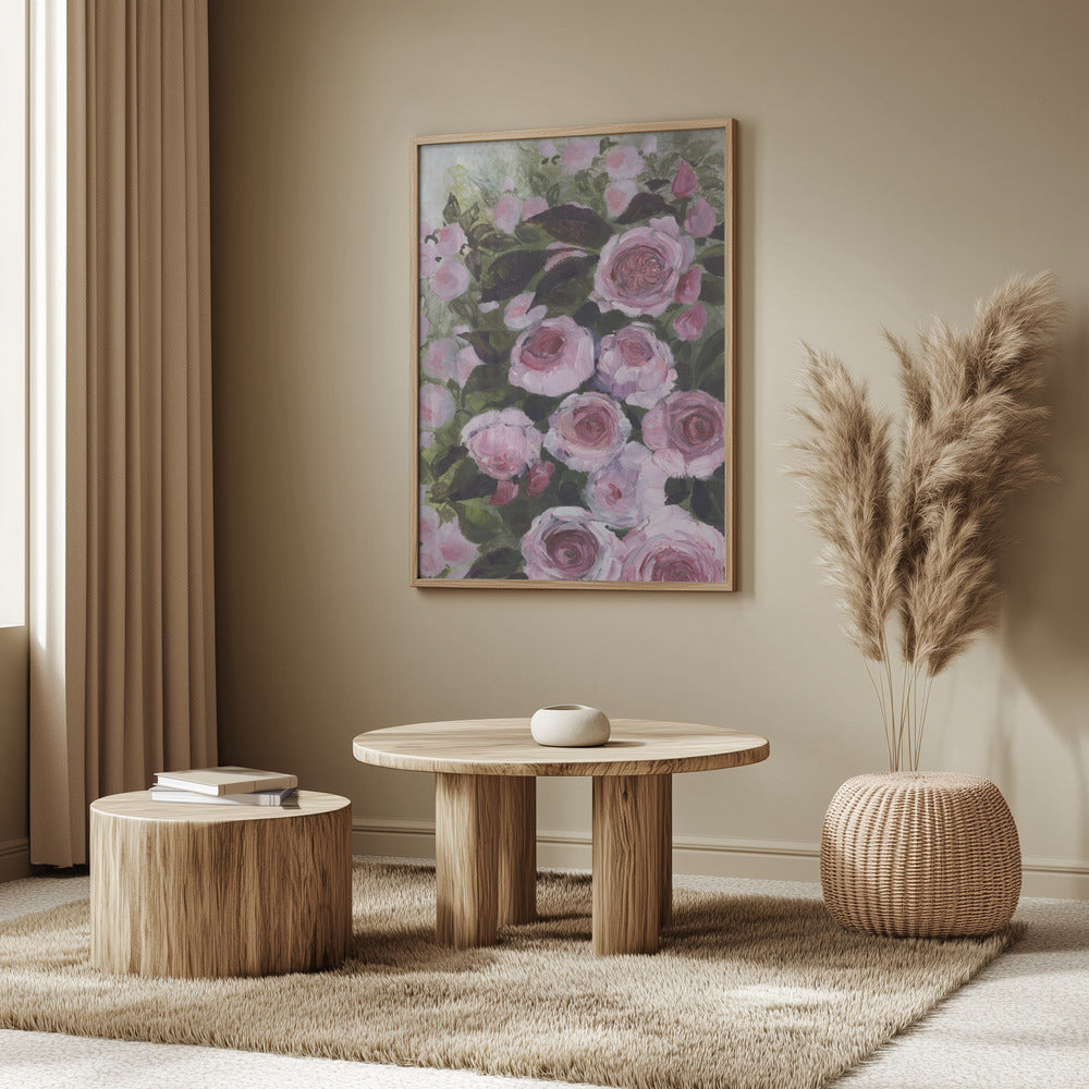 Aurorie painterly roses Poster