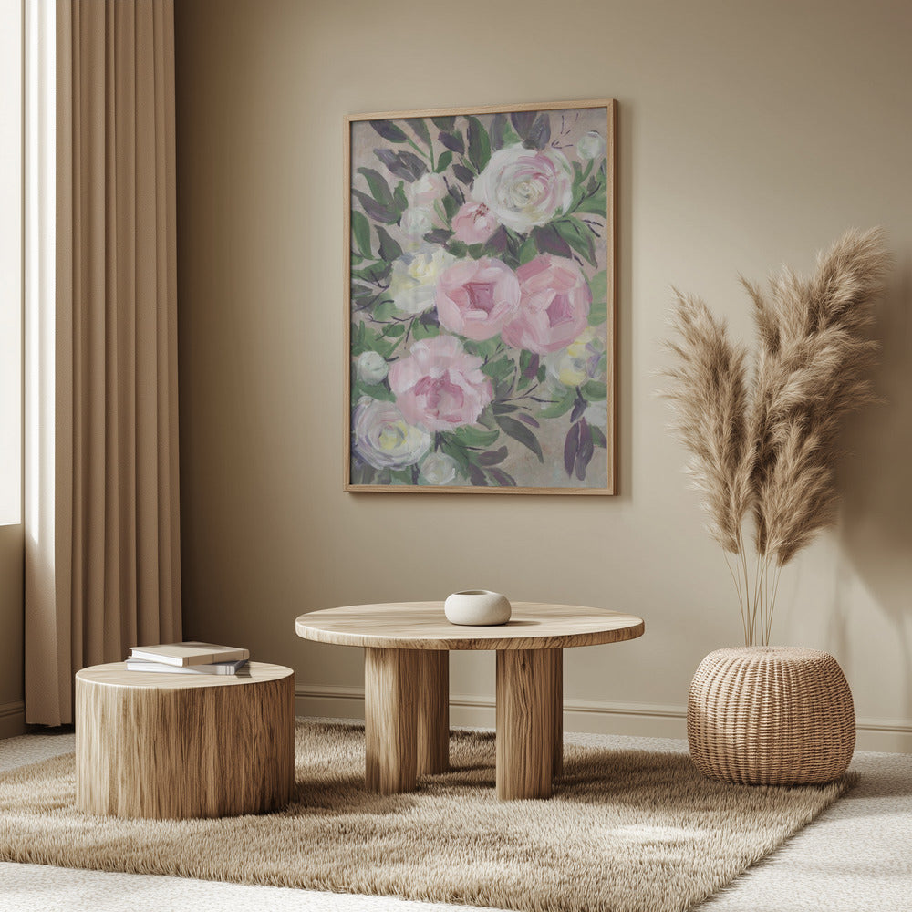 Zoye painterly bouquet Poster