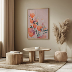 Orange Tulips Poster