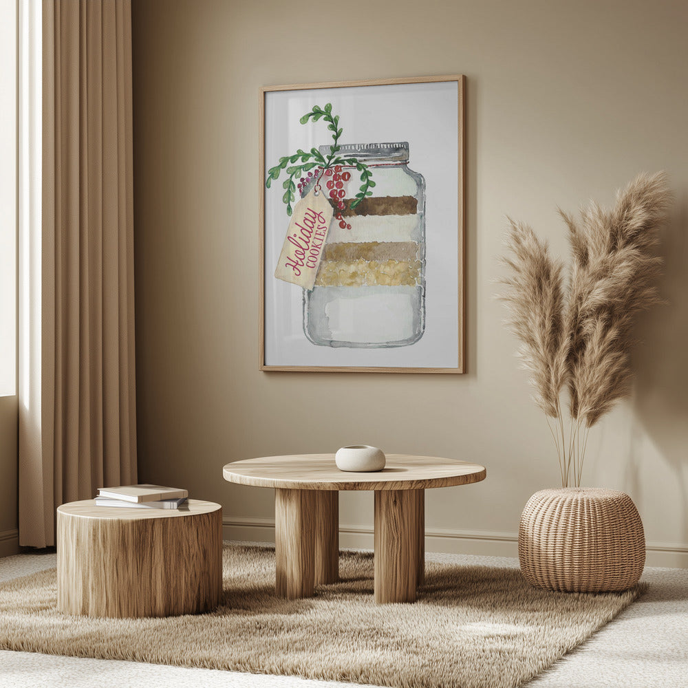 Holiday cookies in a jar Poster