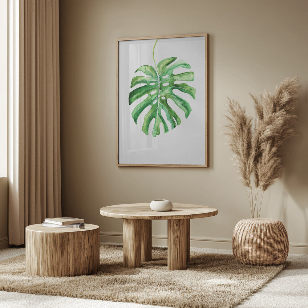 Monstera Leaf Poster