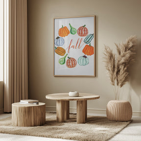 Fall pumkins Poster