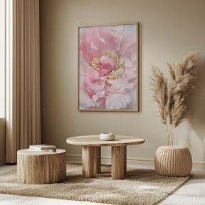 Blush peony I Poster