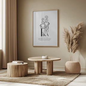 Fika illustrated definition Poster