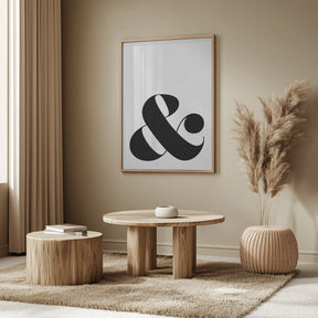 Scandi ampersand Poster