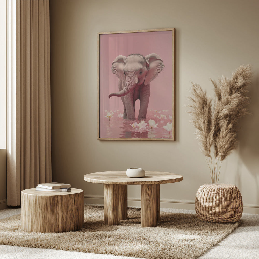 Young Elephant Poster