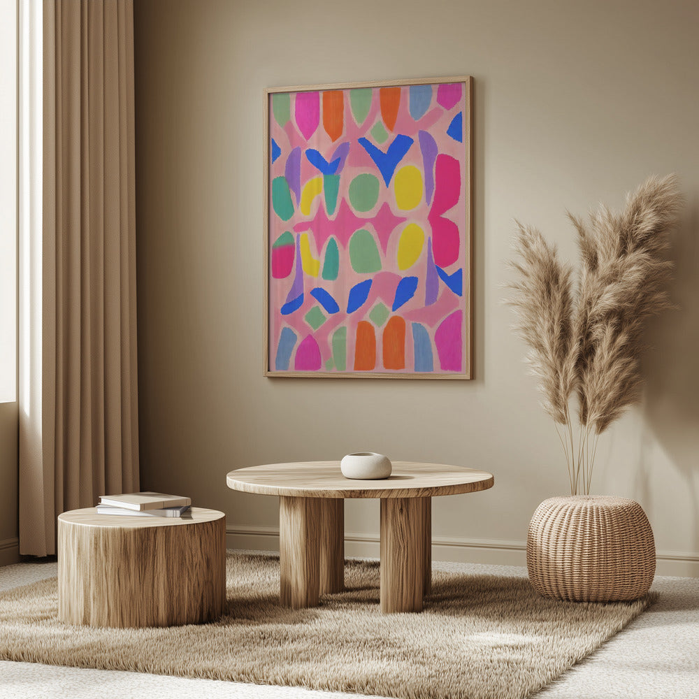 Pastel Neon  Pattern Poster